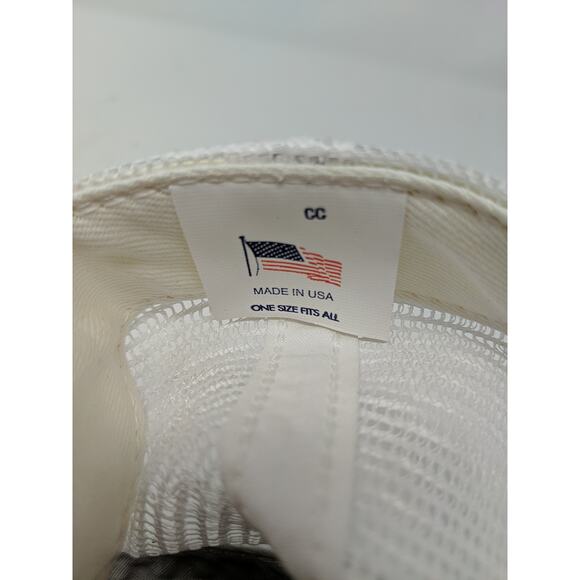 Mens KTA Kansas Trapshooters Association Hat Meshback Snapback Green & White - Picture 10 of 11